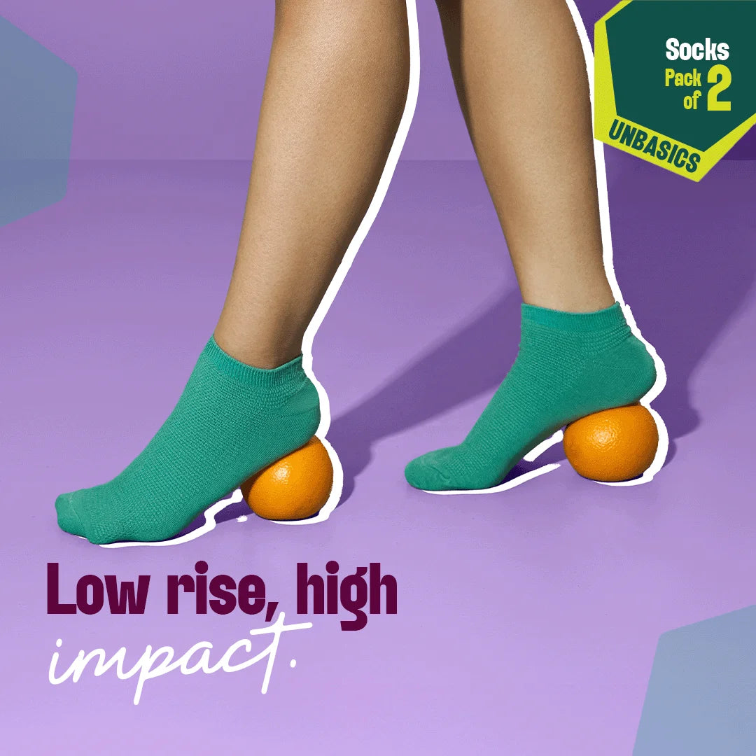 Northern Lights! Unisex Socks, 100% Organic Cotton, Ankle Length, Pack of 2