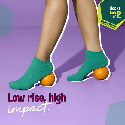 Northern Lights! Unisex Socks, 100% Organic Cotton, Ankle Length, Pack of 2