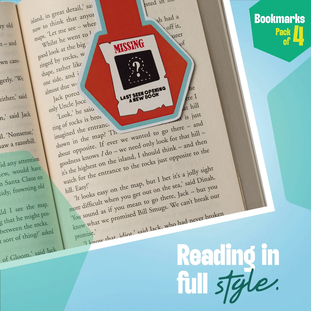 Fictional Escape! Bookmarks, Pack Of 4