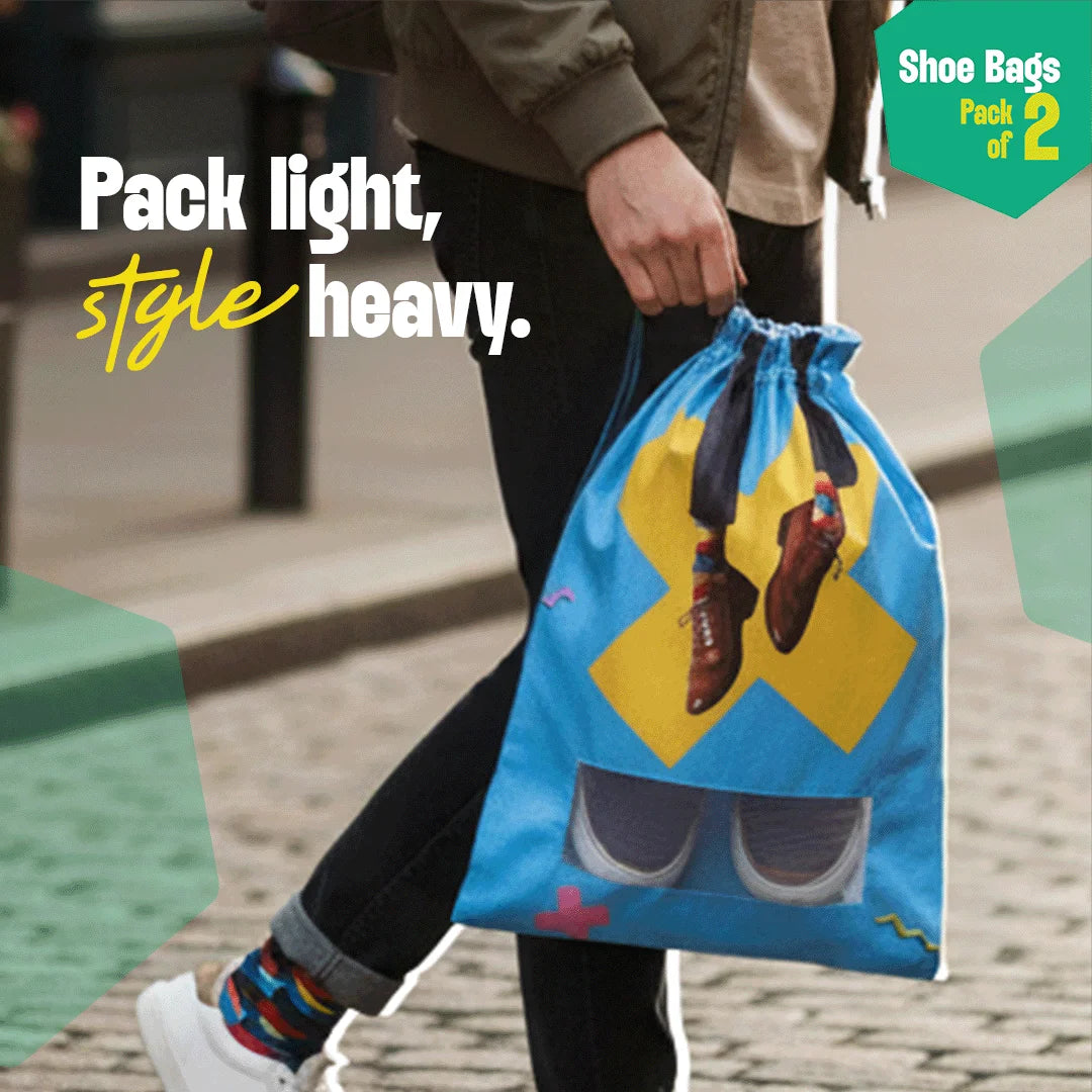 Shoe-keeper! Shoe Bags, 100% Organic Cotton, Pack of 2