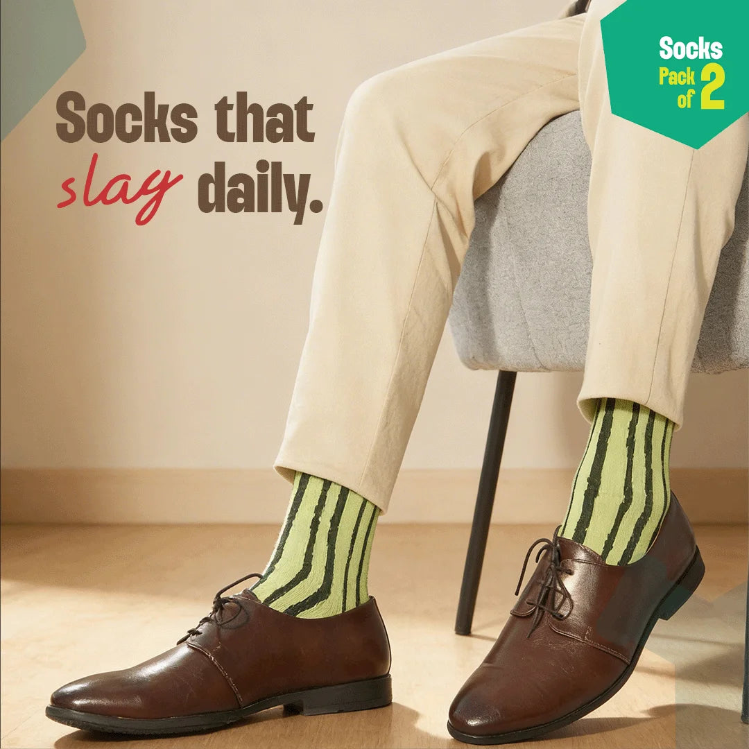 Sensing A Pattern! Unisex Socks, 100% Organic Cotton, Crew Length, Pack of 2