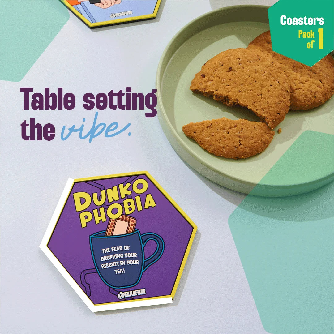 Dunkophobia! Coasters, Pack Of 1