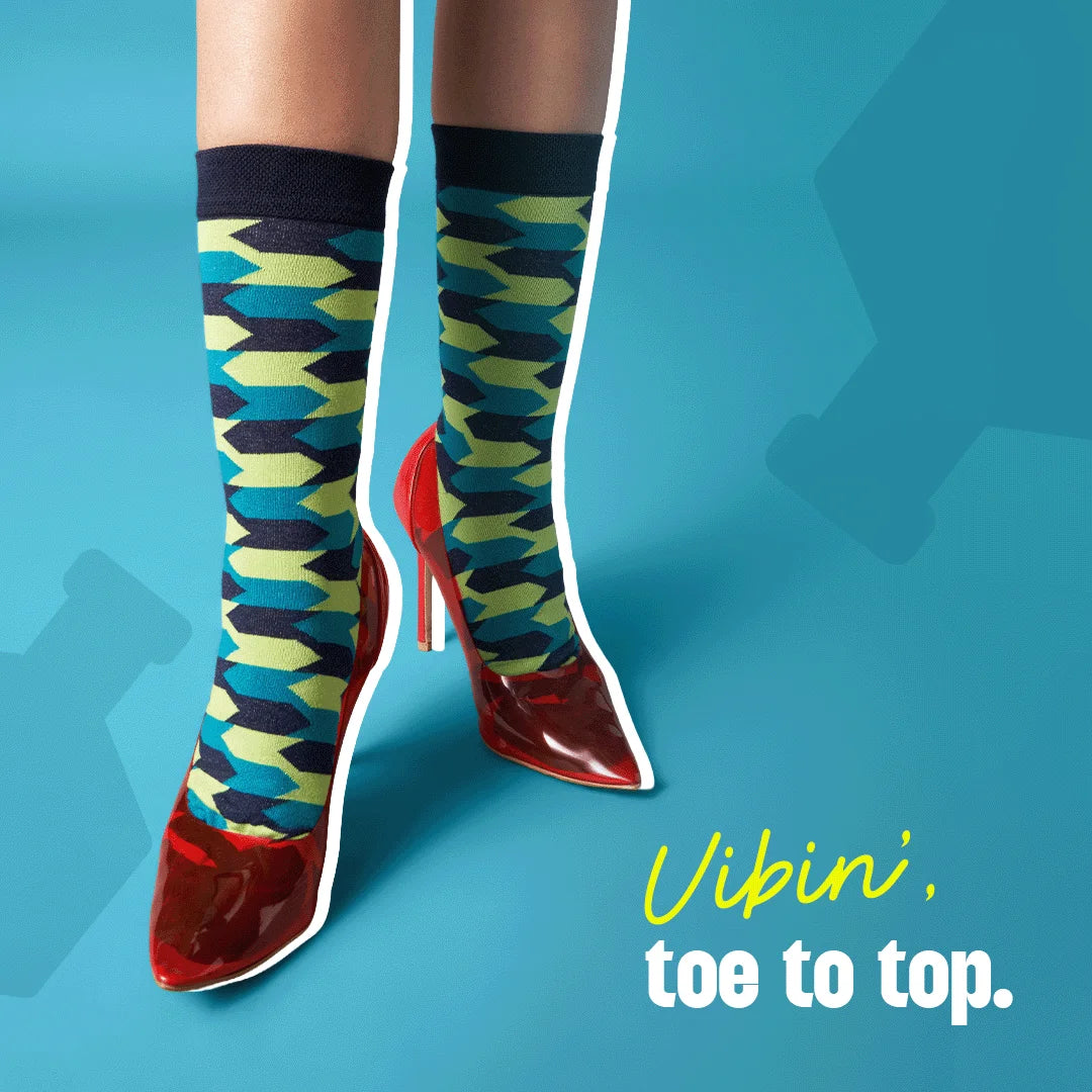 Geometry Class! Unisex Socks, 100% Organic Cotton, Crew Length, Pack of 5