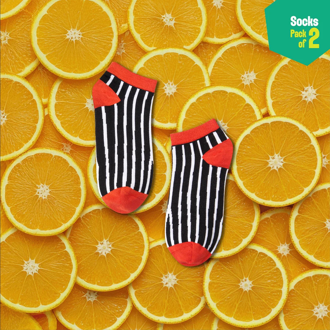 Tomatino! Unisex Socks, 100% Bamboo Made, Ankle Length, Pack of 2