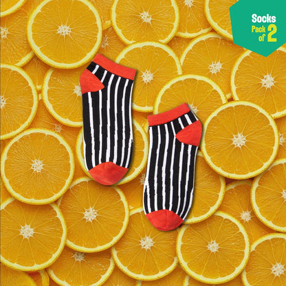 Tomatino! Unisex Socks, 100% Bamboo Made, Ankle Length, Pack of 2