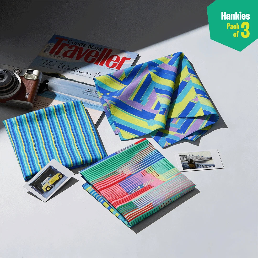 Error 404! Unisex Hankies, 100% Organic Cotton, Pack of 3