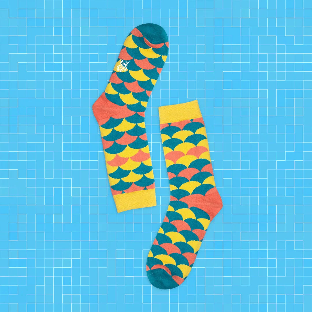 Out Of Shape! Unisex Socks, 100% Organic Cotton, Crew Length, Pack of 2