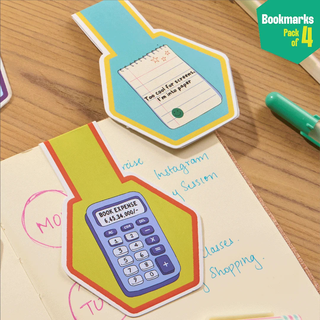 Bookworm AF! Bookmarks, Pack Of 4