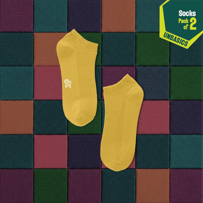 Dawn! Unisex Socks, 100% Organic Cotton, Ankle Length, Pack of 2