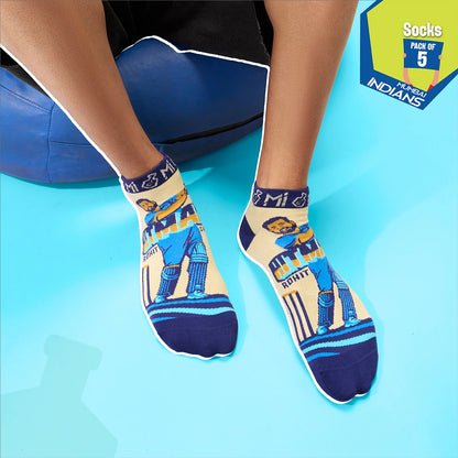 AALA RE! Unisex Socks, 100% Bamboo, Ankle Length, Pack of 5