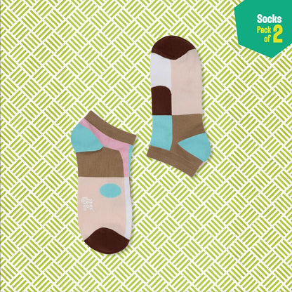 Hash Brownie! Unisex Socks, 100% Organic Cotton, Ankle Length, Pack of 2