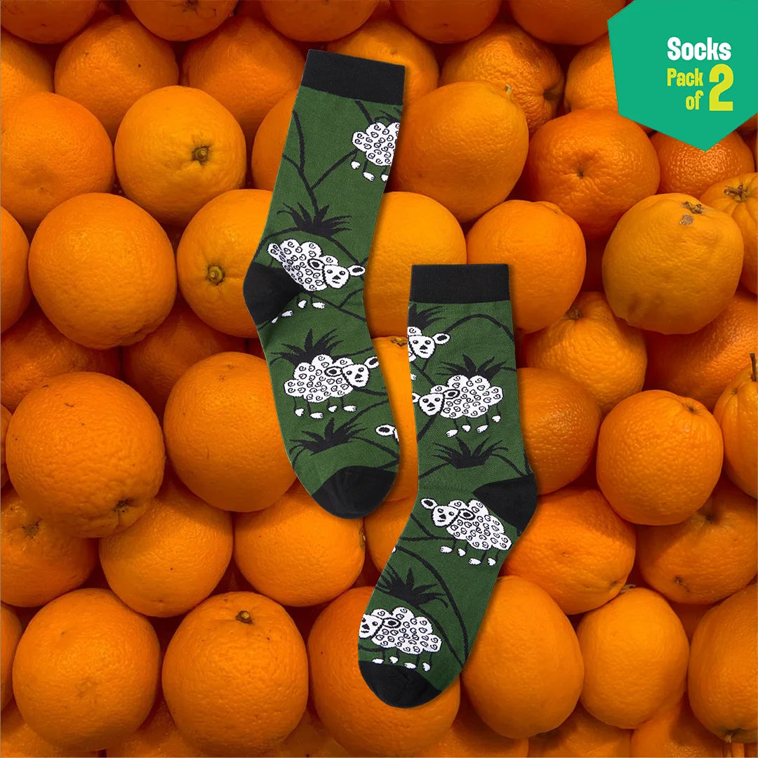 Take Me Black! Unisex Socks, 100% Bamboo, Crew Length, Pack of 2