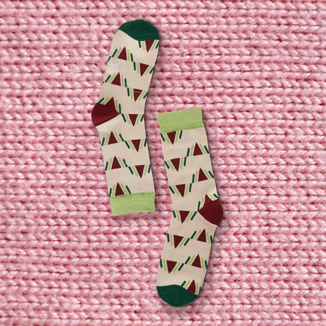 Double Trouble! Unisex Socks, 100% Organic Cotton, Crew Length, Pack of 2
