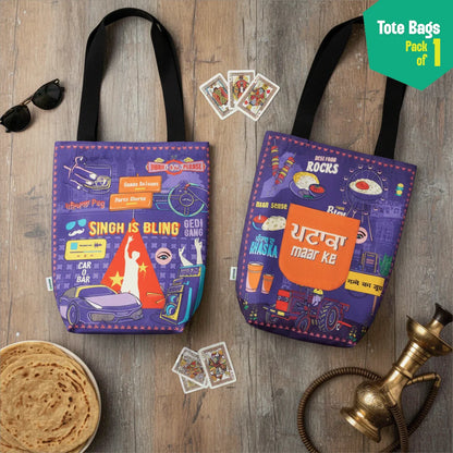 Singh Is Bling! Canvas Tote Bag, 100% Organic Cotton, Pack of 1