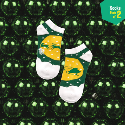 Sprinkling Joy! Unisex Socks, 100% Organic Cotton, Ankle Length, Pack of 2