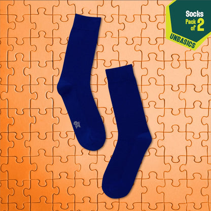 Midnight Mischief! Unisex Socks, 100% Organic Cotton, Crew Length, Pack of 2