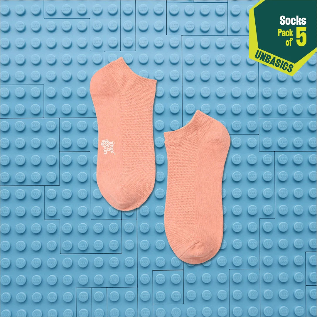 Mysterious! Unisex Socks, 100% Organic Cotton, Ankle Length, Pack of 5