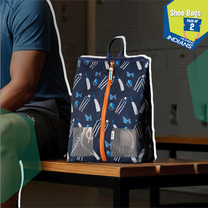 Get. Set. Ready! 100% Recycled Fabric, Unisex Shoe Bags, Pack of 2