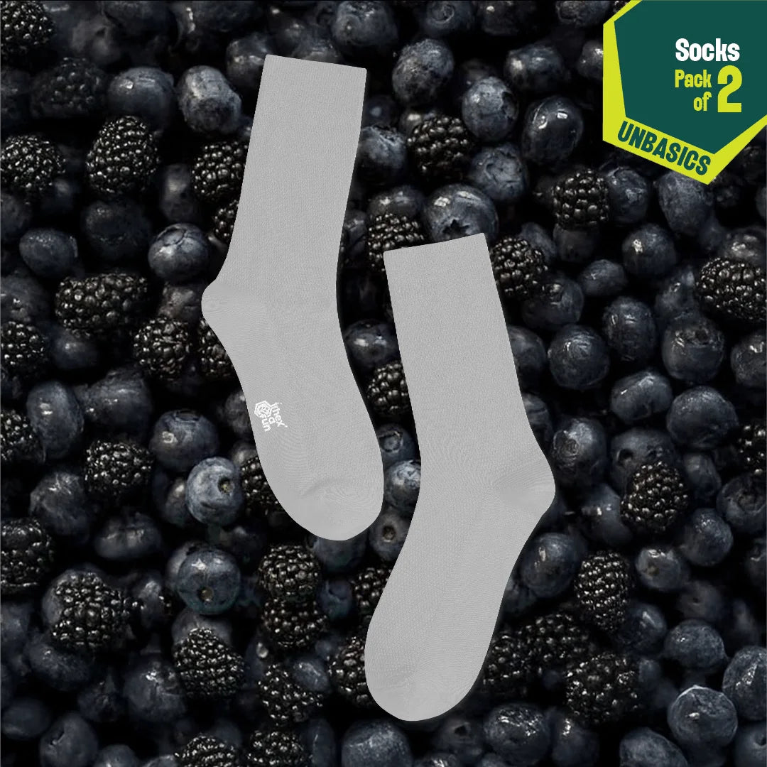 Nightfall! Unisex Socks, 100% Organic Cotton, Crew Length, Pack of 2