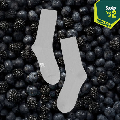 Nightfall! Unisex Socks, 100% Organic Cotton, Crew Length, Pack of 2
