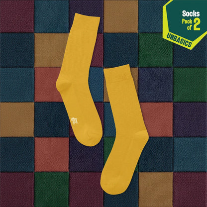 Dawn! Unisex Socks, 100% Organic Cotton, Crew Length, Pack of 2