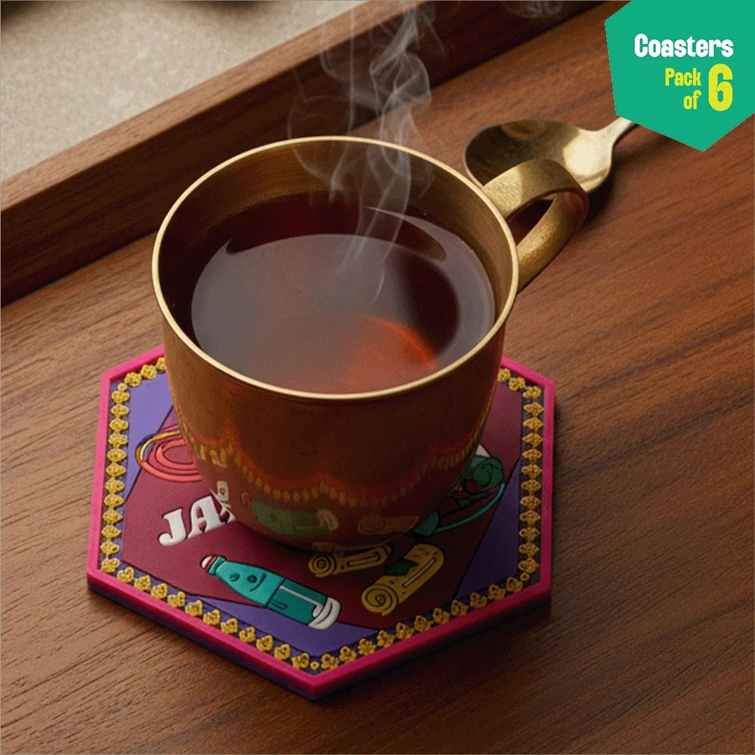 Insanely Indian! Coasters, Pack of 6