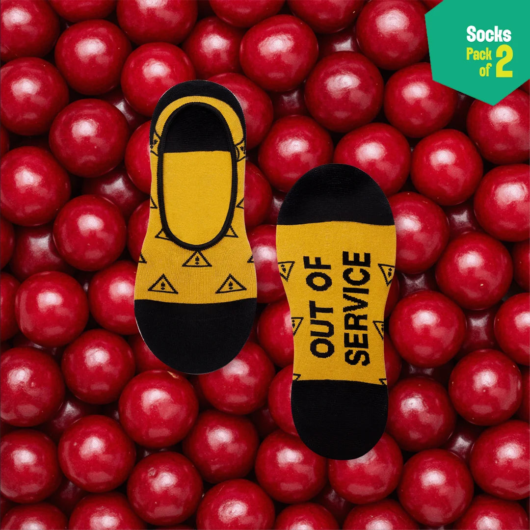 CTA! Click To Attitude! Unisex Socks, 100% Organic Cotton, No Show, Pack of 2