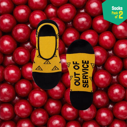 CTA! Click To Attitude! Unisex Socks, 100% Organic Cotton, No Show, Pack of 2