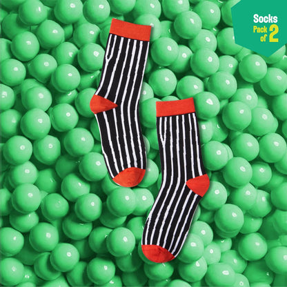 Monochromatic! Unisex Socks, 100% Bamboo, Crew Length, Pack of 2