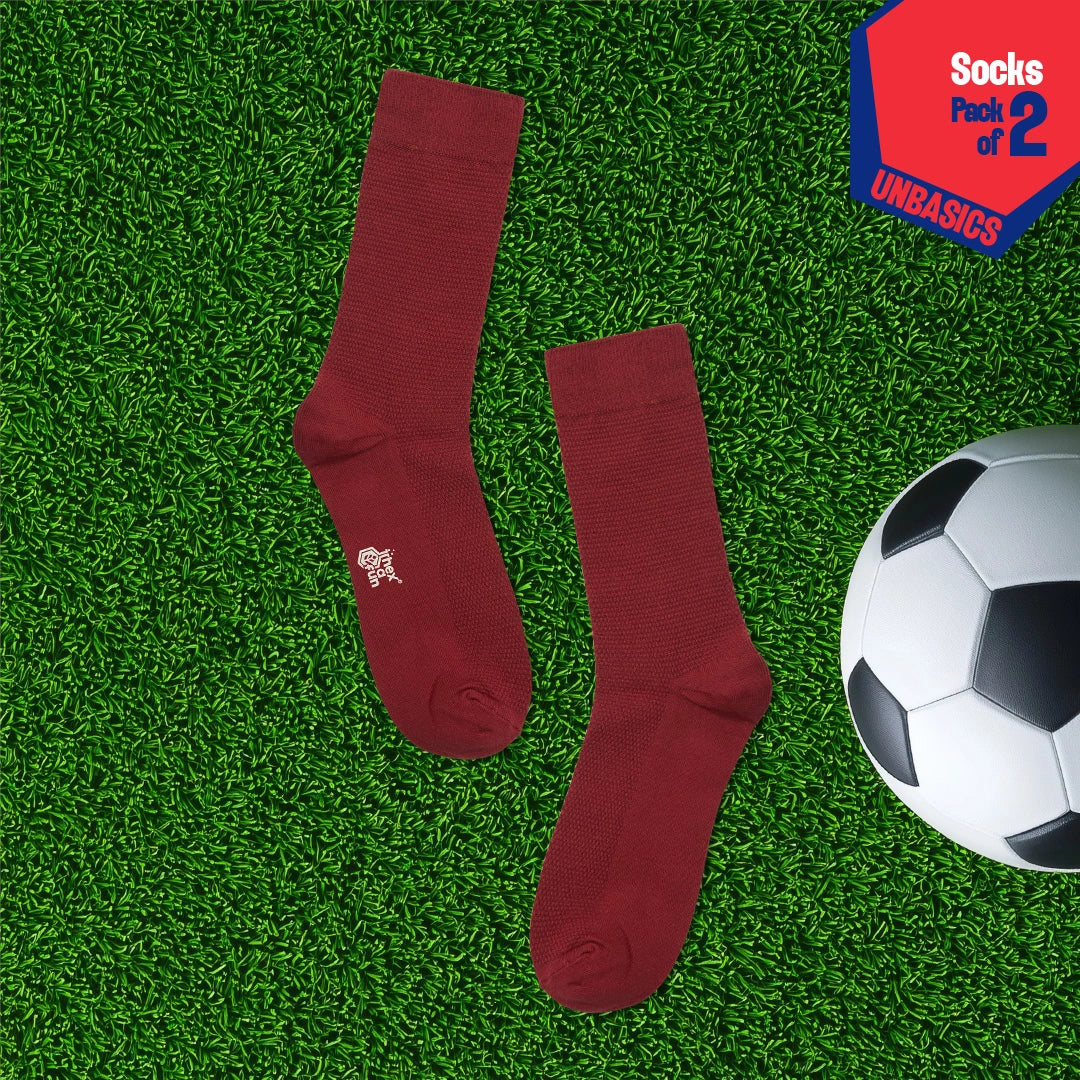 The Red Fury! Unisex Socks, 100% Organic Cotton, Crew Length, Pack of 2