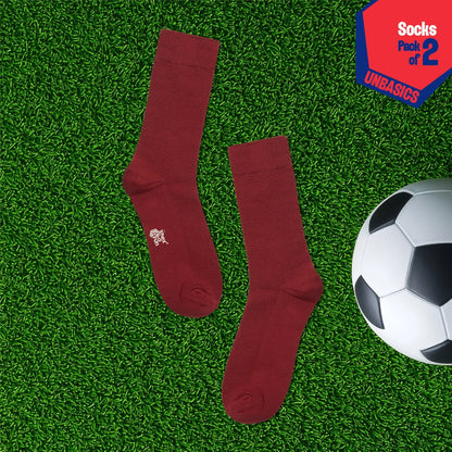 The Red Fury! Unisex Socks, 100% Organic Cotton, Crew Length, Pack of 2
