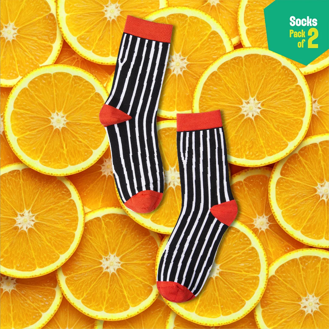 Tomatino! Unisex Socks, 100% Bamboo, Crew Length, Pack of 2