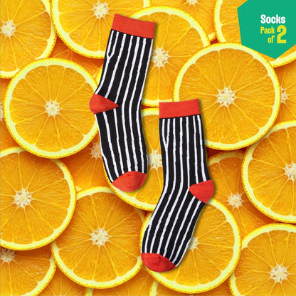 Tomatino! Unisex Socks, 100% Bamboo, Crew Length, Pack of 2