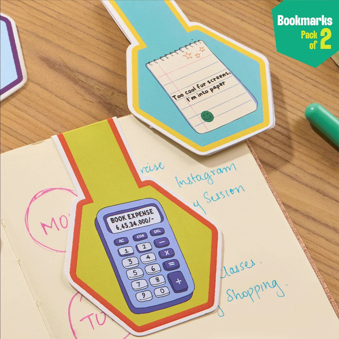 Old school geek! Bookmarks, Pack of 2