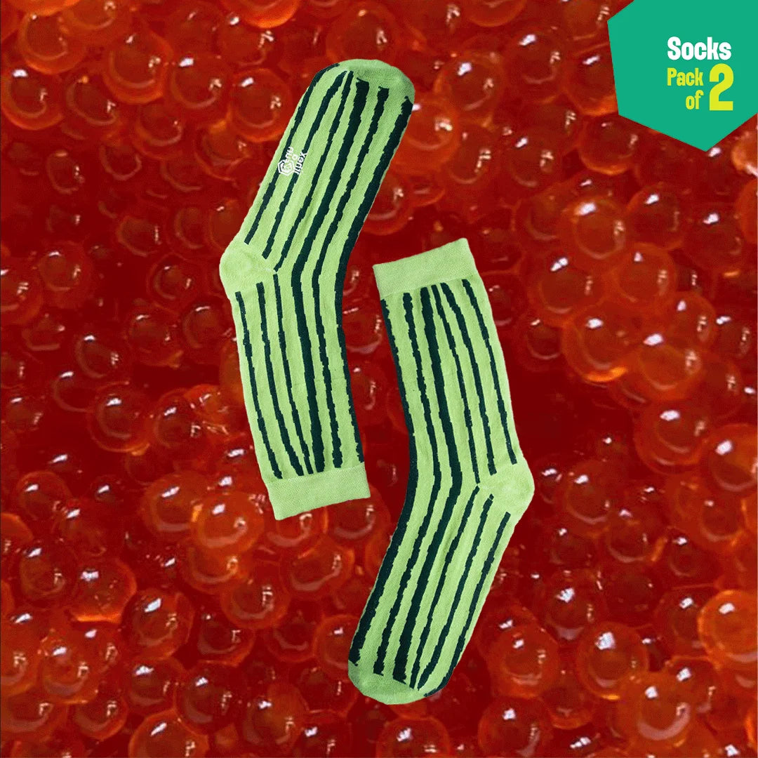 Sensing A Pattern! Unisex Socks, 100% Organic Cotton, Crew Length, Pack of 2