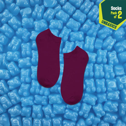Urban Groove! Unisex Socks, 100% Organic Cotton, Ankle Length, Pack of 2