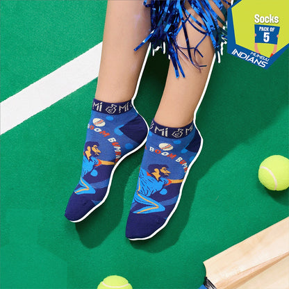 Powerplay Drip! Unisex Socks, 100% Bamboo, Ankle Length, Pack of 5