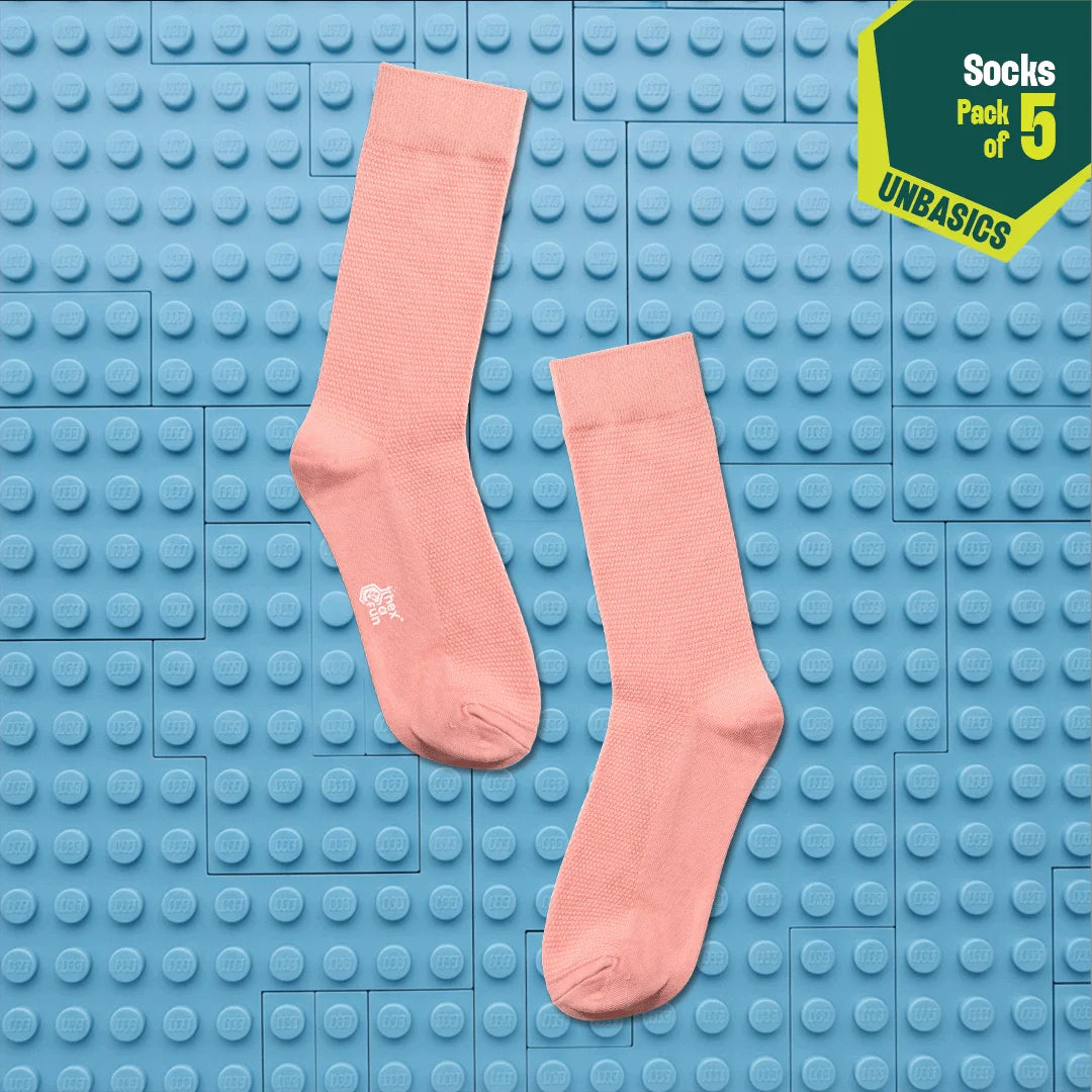 Mysterious! Unisex Socks, 100% Organic Cotton, Crew Length, Pack of 5