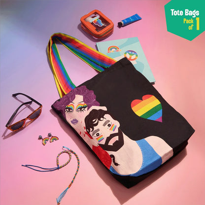 Free Love! Canvas Tote Bags, 100% Organic Cotton, Pack of 1