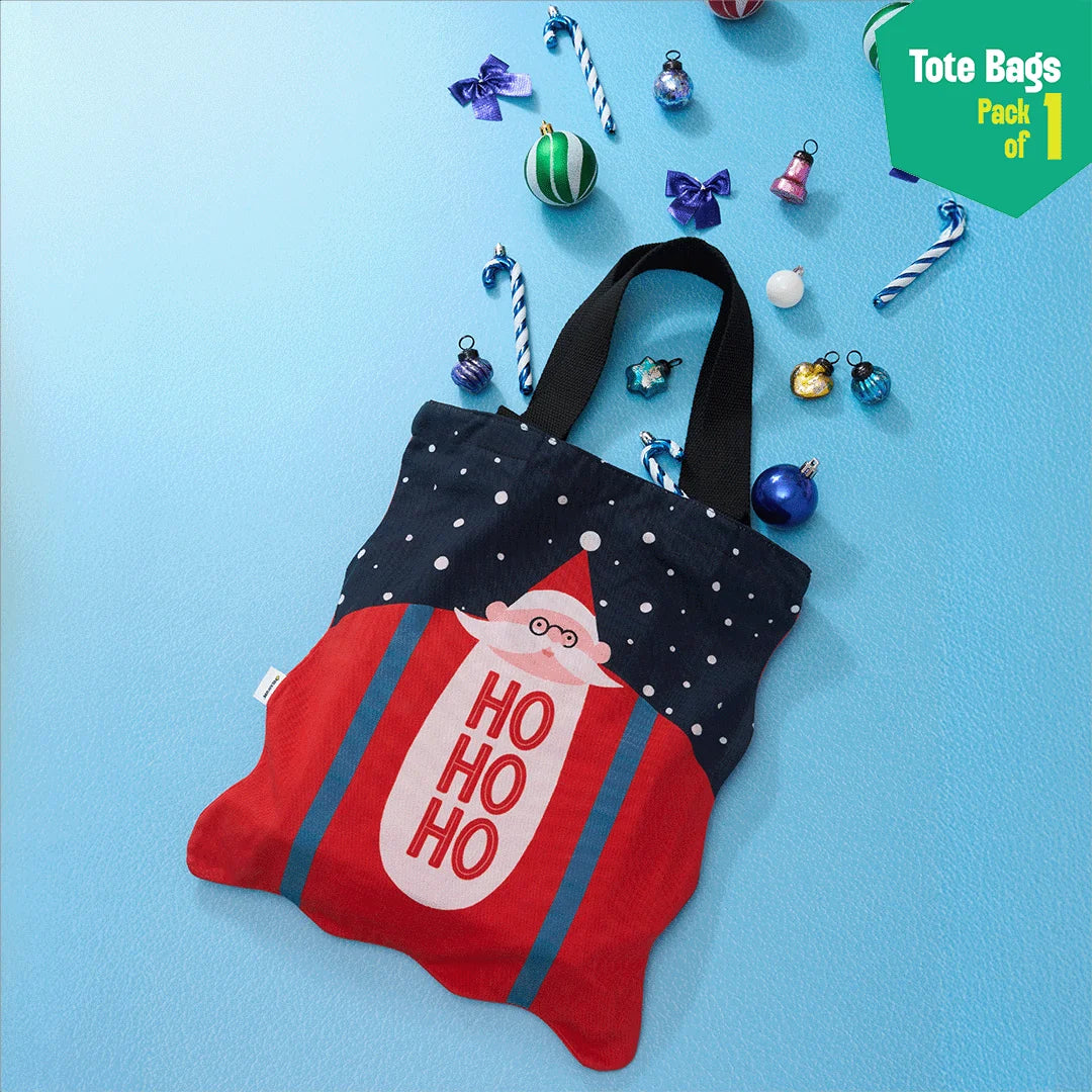 Chill Claus! Canvas Tote Bags, 100% Organic Cotton, Pack of 1