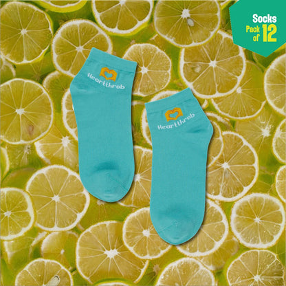 Drama Series! Unisex Socks, 100% Organic Cotton, High Ankle Length, Pack of 12
