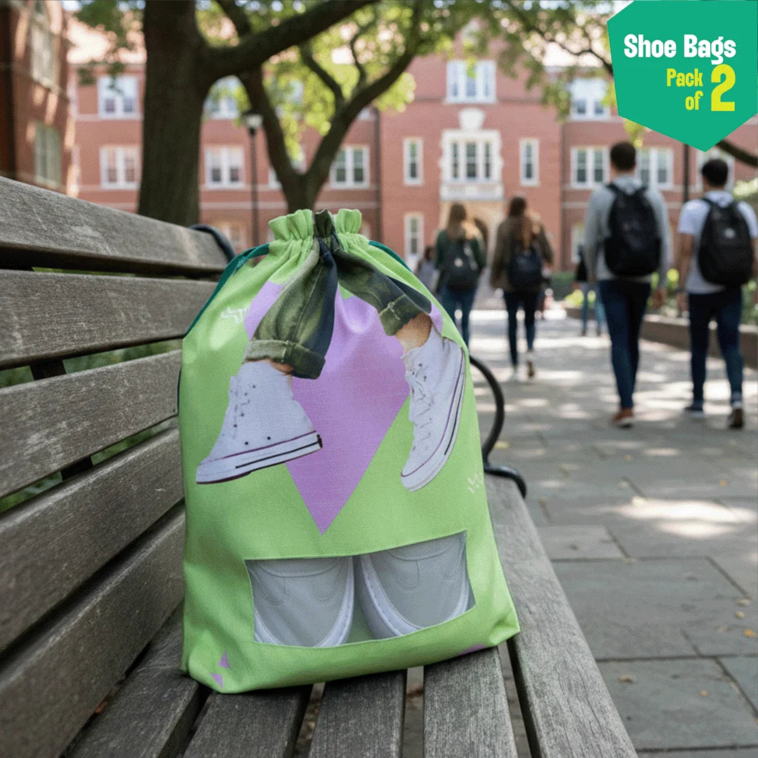 Shoe-keeper! Shoe Bags, 100% Organic Cotton, Pack of 2