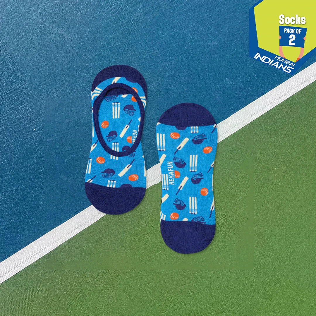 Crickethead! Unisex Socks, 100% Bamboo, No Show, Pack of 2