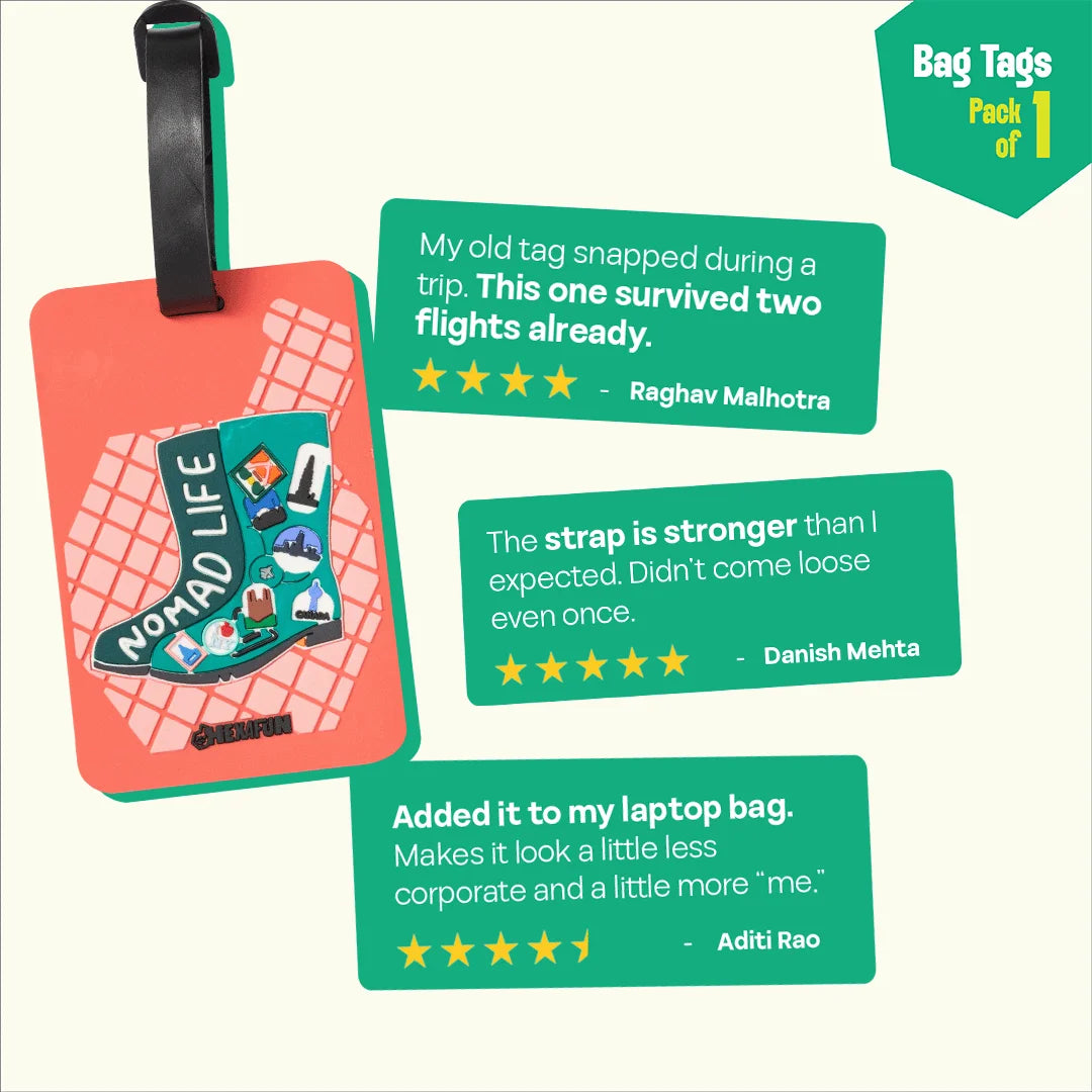 Nomad Life! Bag Tags, Pack Of 1