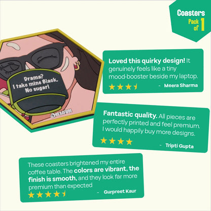 Drama! Coasters, Pack Of 1