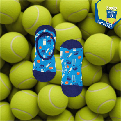 Paltan Pixels! Unisex Socks, 100% Bamboo, No Show, Pack of 5