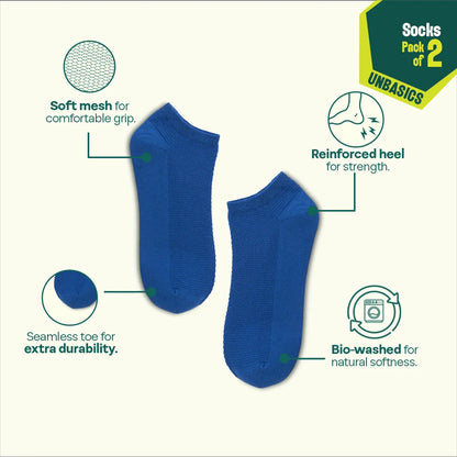 Berry Picking! Unisex Socks, 100% Organic Cotton, Ankle Length, Pack of 2