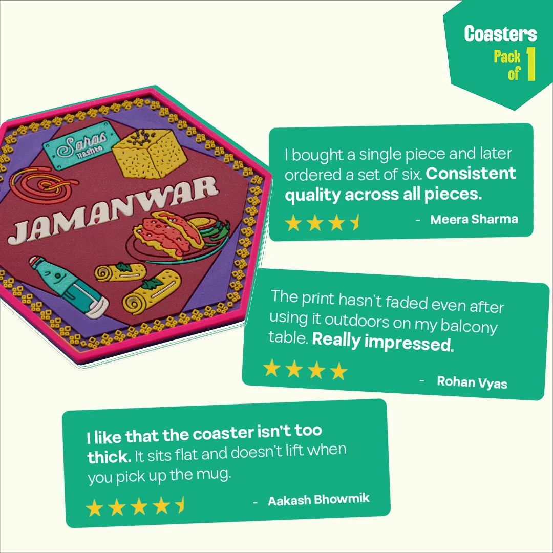 Saras AF! Coasters, Pack of 1