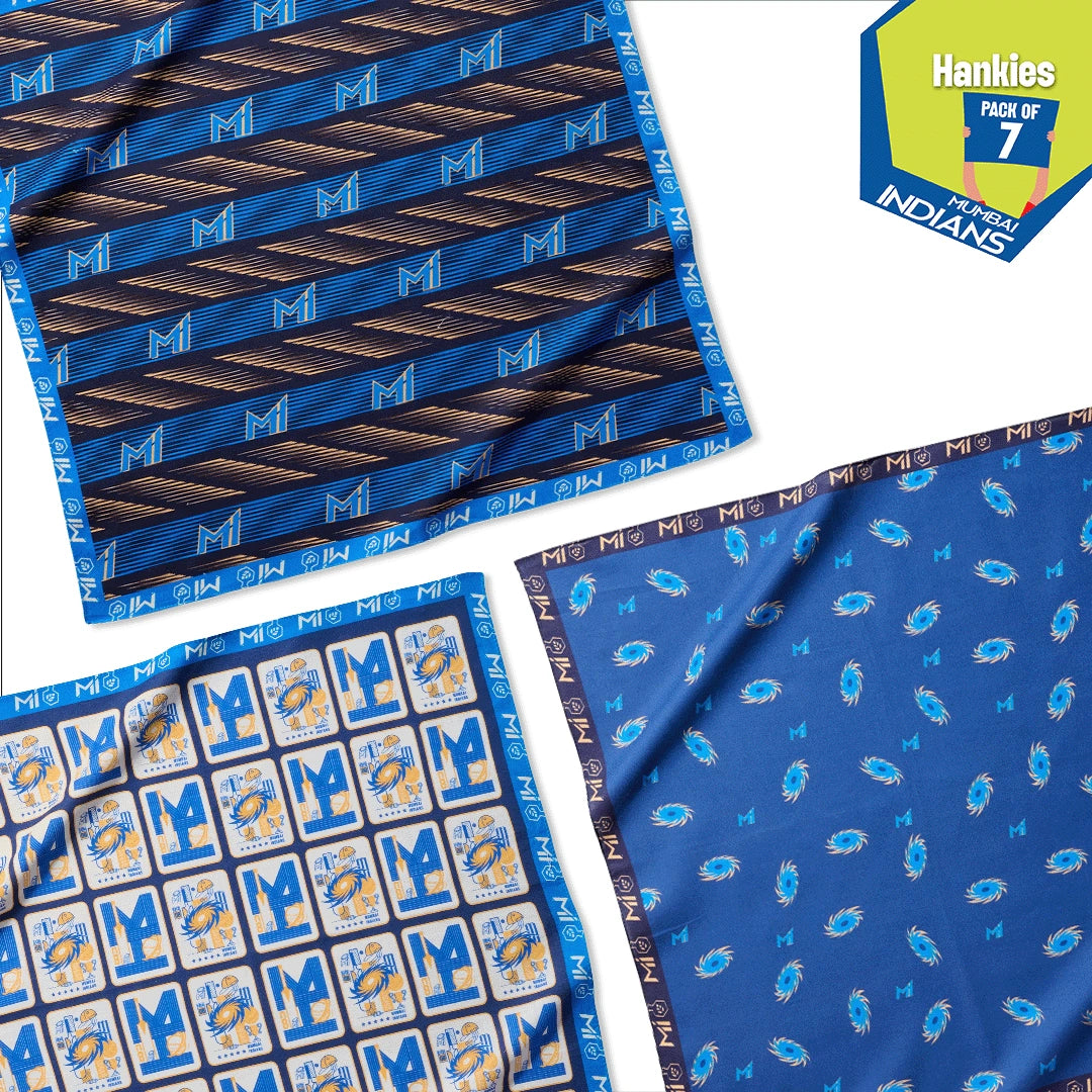 Match Day Mood! 100% Organic Cotton, Unisex Hankies, Pack of 7