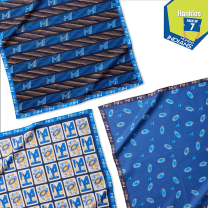 Match Day Mood! 100% Organic Cotton, Unisex Hankies, Pack of 7